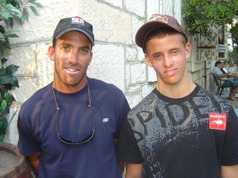 Shahar Jacob and his coach Erez.JPG